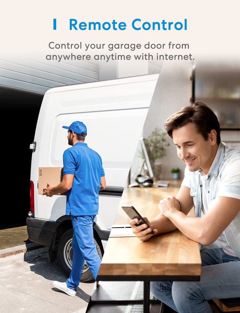 ميروس جهاز التحكم عن بعد لفتح باب المرآب الذكي واي فاي يعمل مع مساعد جوجل أليكسا وSmartThings لا حاجة إلى محور - Image 3