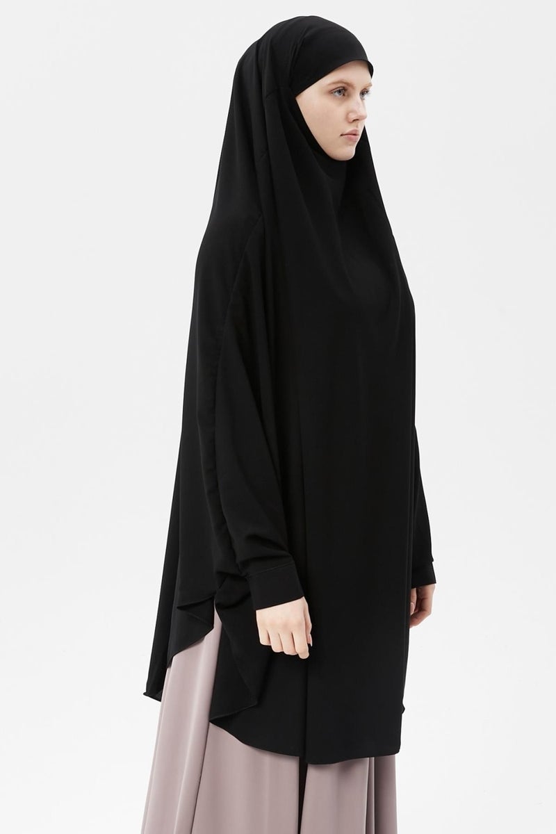 Altobeh Women's Hijab Medina Silk Sheet Top with Veil Soufflé Hijab - Image 3