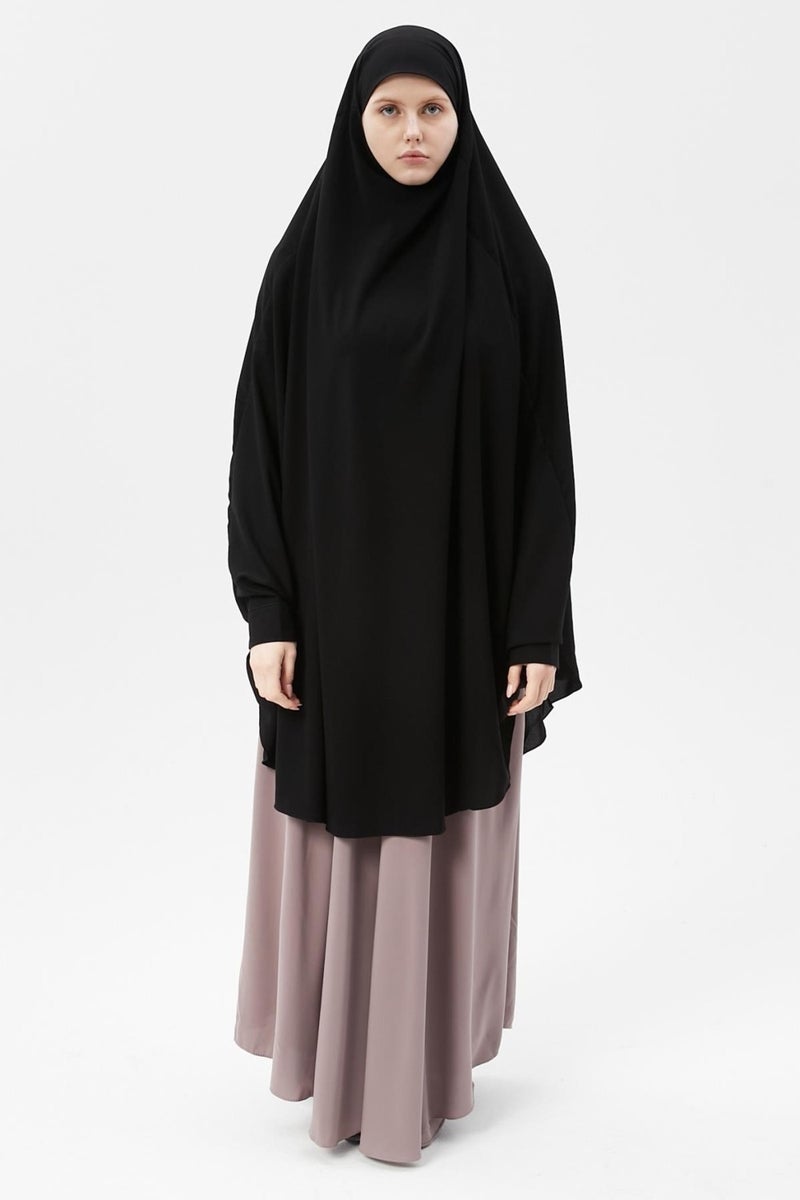 Altobeh Women's Hijab Medina Silk Sheet Top with Veil Soufflé Hijab - Image 1