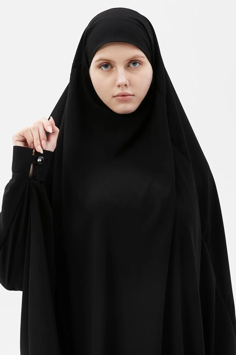 التوبة حجاب نسائي حرير المدينة مع طرحة سوفليه