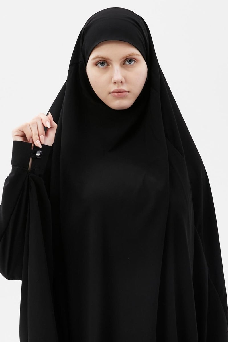 Altobeh Women's Hijab Medina Silk Sheet Top with Veil Soufflé Hijab - Image 4