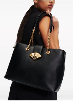 Karl Lagerfeld Paris Karl Lagerfeld Paris Signature Fan leather tote bag  - Image 2