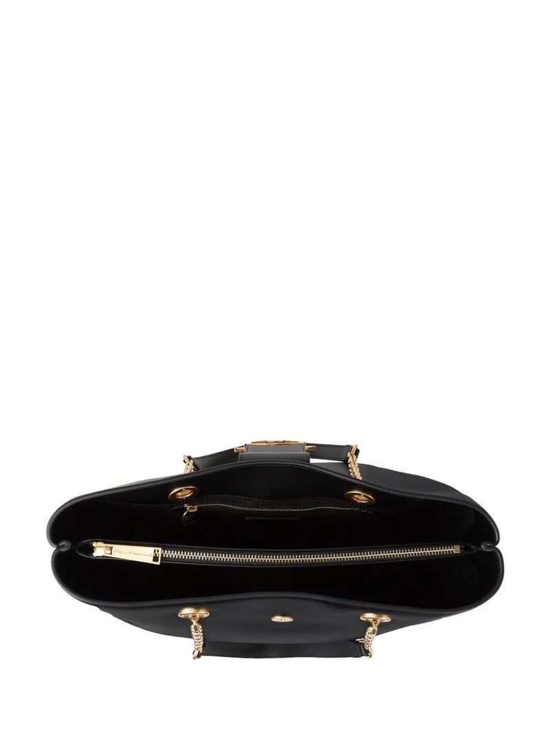 Karl Lagerfeld Paris - Karl Lagerfeld Paris Signature Fan leather tote bag - Image 1