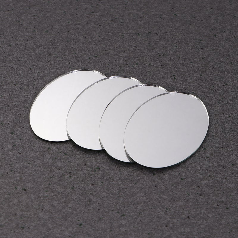 40 Pcs DIY Mirror Women Make Up Use Mirror Mini Shape Unfinished Mirror Lens for DIY Art Craft (Large Style) - Image 5