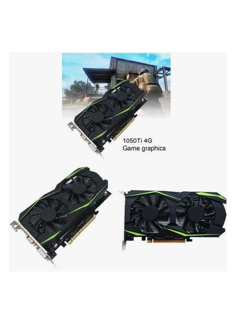 Generic - 1050Ti 4GB Computer Game Gaming Video Graphics Card Durable 128bit DDR5 HDMI - Image 1