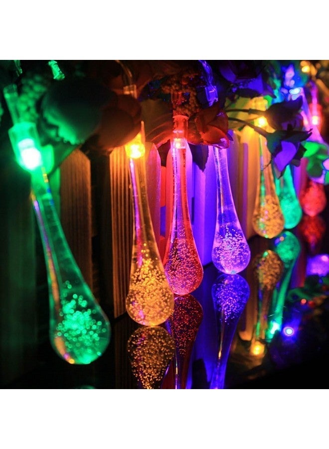 fizzytech أضواء خيط Waterdrop من Fizzytech لتزيين المنزل، أضواء ديوالي للحفلات، أعياد الميلاد، ديوالي، عيد الميلاد، نافراتري، هدية عيد الحب، أضواء تزيين المنزل (3 متر 15 LED، متعددة الألوان) - Image 1