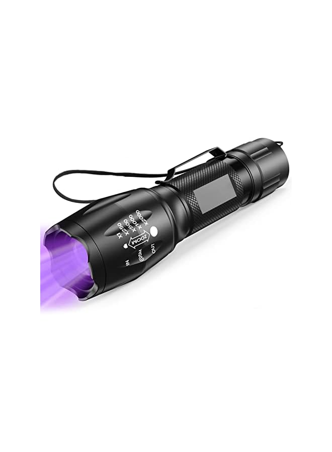 promass UV Flashlight, Small LED Dual Color Light Torch with UV Black Light and White Light, 2 in 1 Waterproof Flashlight for UV Detection Cosmetics Fluorescent Agent Pet Urine Detector - Image 2