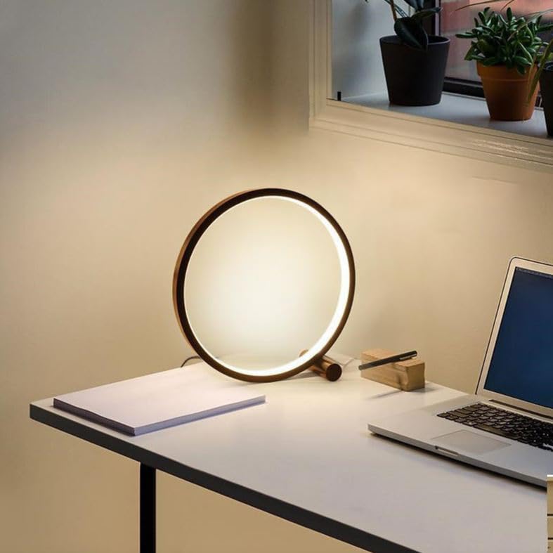 Dratal Tuya Circular RGBIC LED Smart WiFi Desk Lamp Supports Voice Assistants with Bluetooth System LED Ring Lamp for Desk - Image 3