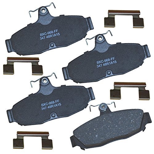 Bendix Premium SBC347 Ceramic Rear Brake Pads for Select Models Ford Cougar, Mustang, Taurus, Thunderbird, Lincoln Continental, Mark VII, Mercury Sable - Image 1