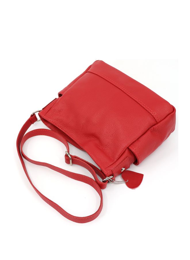 Effetty Sling Bag for Women | 100% Leather Material Crossbody Bag | Red