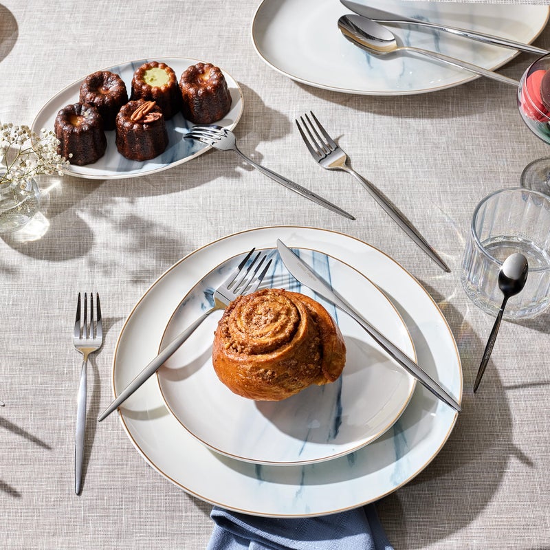 Karaca Lizbon 30-Piece Stainless Steel Cutlery Set for 6 People, 18/10 Stainless Steel, Heat Resistant, Corrosion Resistant, 3mm Thick, Silver - Image 3