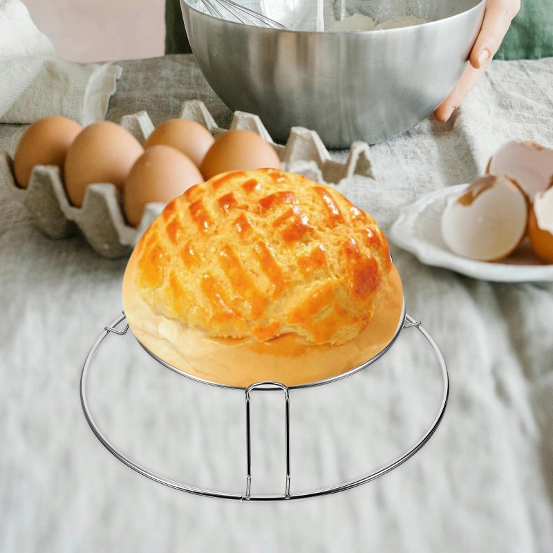 🍳 رف تبريد كيك من الفولاذ المقاوم للصدأ متين لأدوات المطبخ الأساسية - Image 4