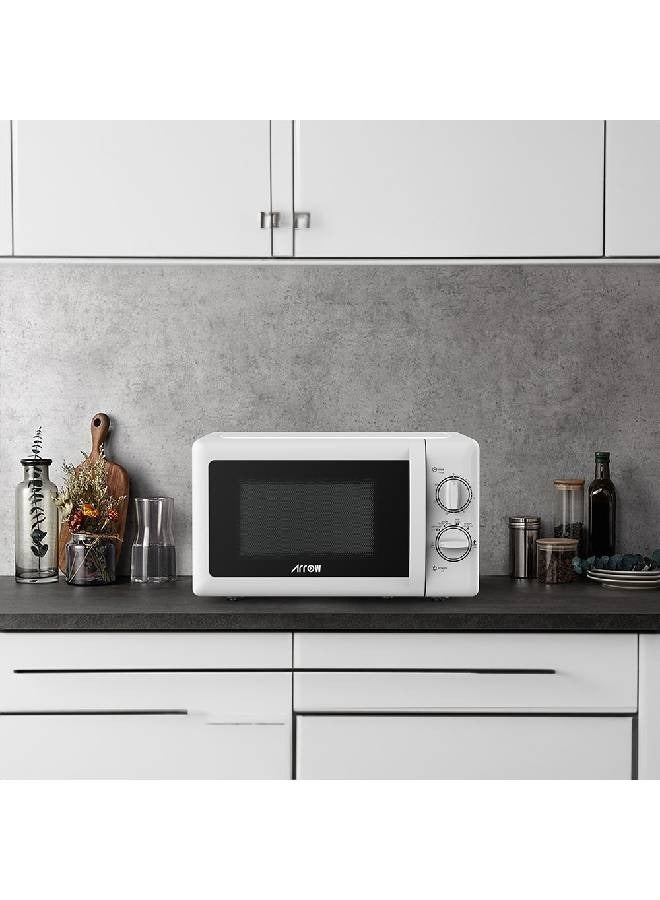Arrow Electric Microwave - 20 Liters - 700 Watt - Easy Controls - Defrost Setting - White - RO-20MW - Image 5