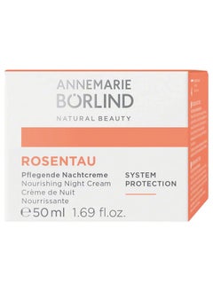 Annemarie Borlind Rose Dew Nourishing Night Cream Protecting And Firming Facial Care With Alpenrose Extract And Avocado Oil Vegetarian 1.69 Fl. Oz.  - Image 2