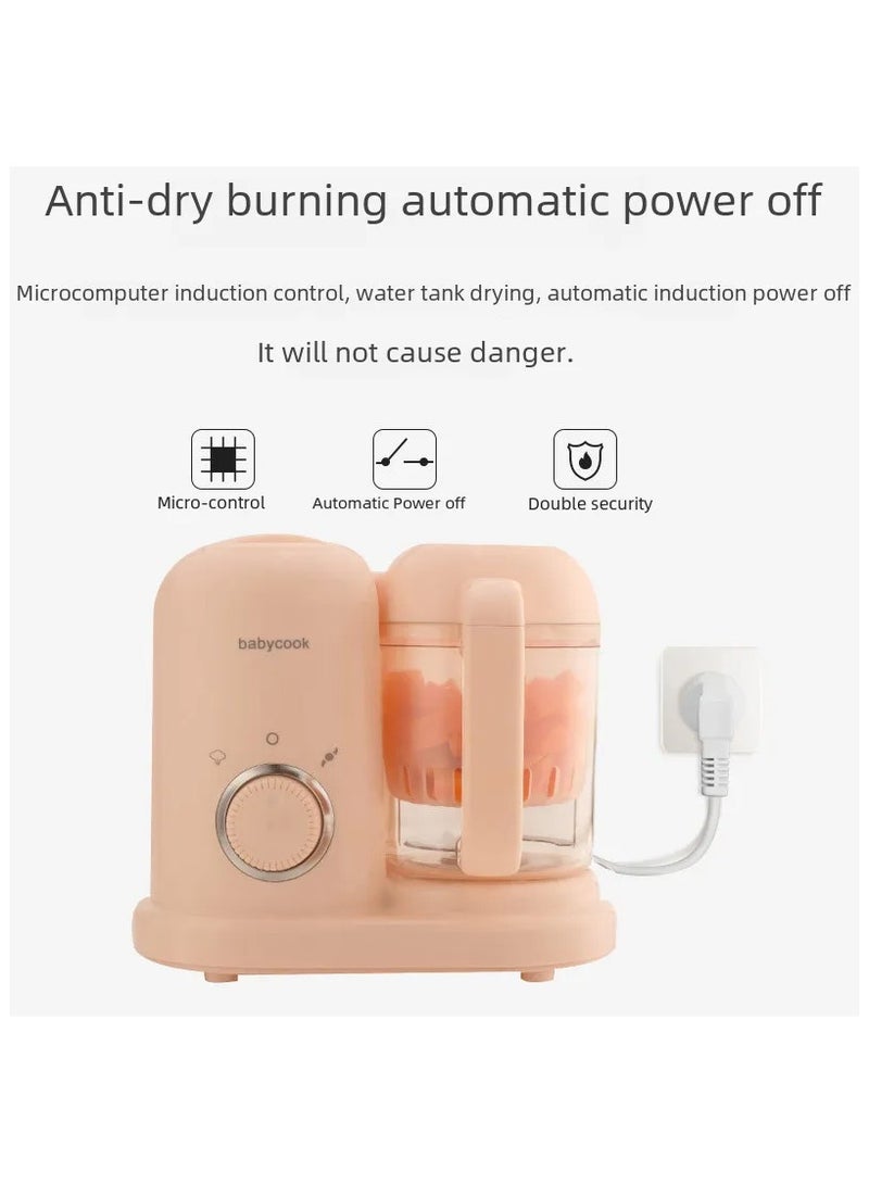 ببيكوك ماكينة تحضير طعام الاطفال 2 في 1 ، خلاط طعام اطفال كهربائي بالبخار ومكملات غذائية وخلط طعام صغير للطبخ، مطحنة طعام صغيرة - Image 5