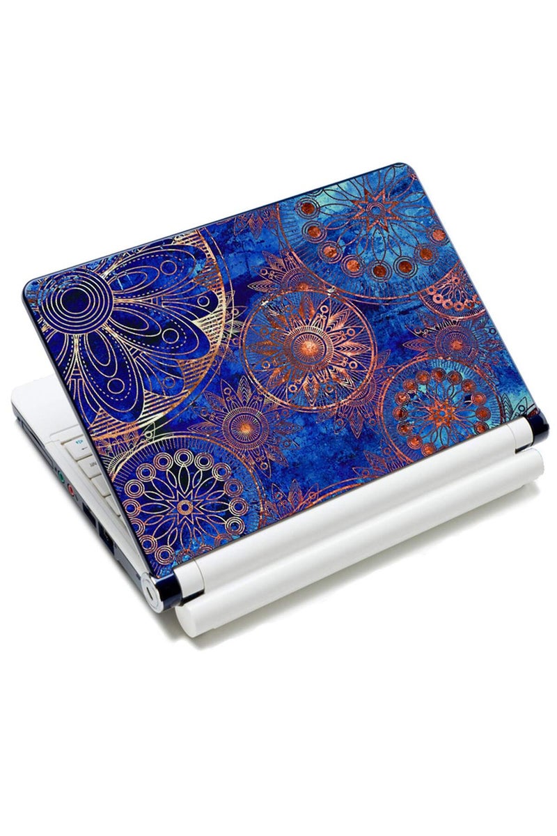 HAPLIVES Blue Flower Laptop Skin Sticker Decal