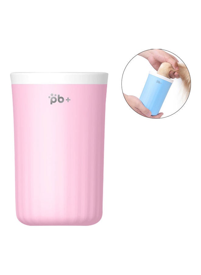 Pet Paw Cleaner Cup Pink 15.00 x 10.00 x 10.00cm - Image 1