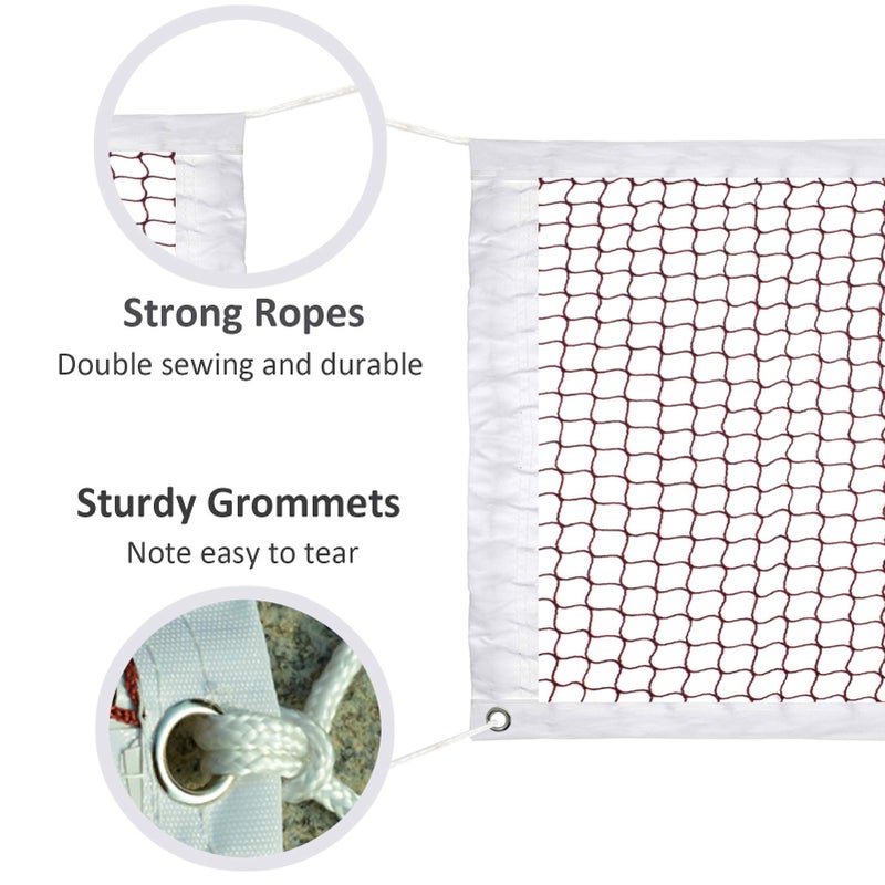 goldwheat Glodwheat Badminton Net Sports Outdoor Indoor Fitness Badminton Pickleball Replacement Net for Backyard Beach Garden (20 FT x 2.5 FT) - Image 3