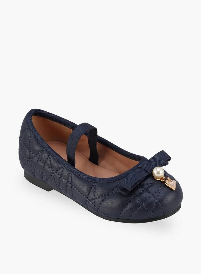 Juniors Girls Bow Embellished Ballerina Shoes