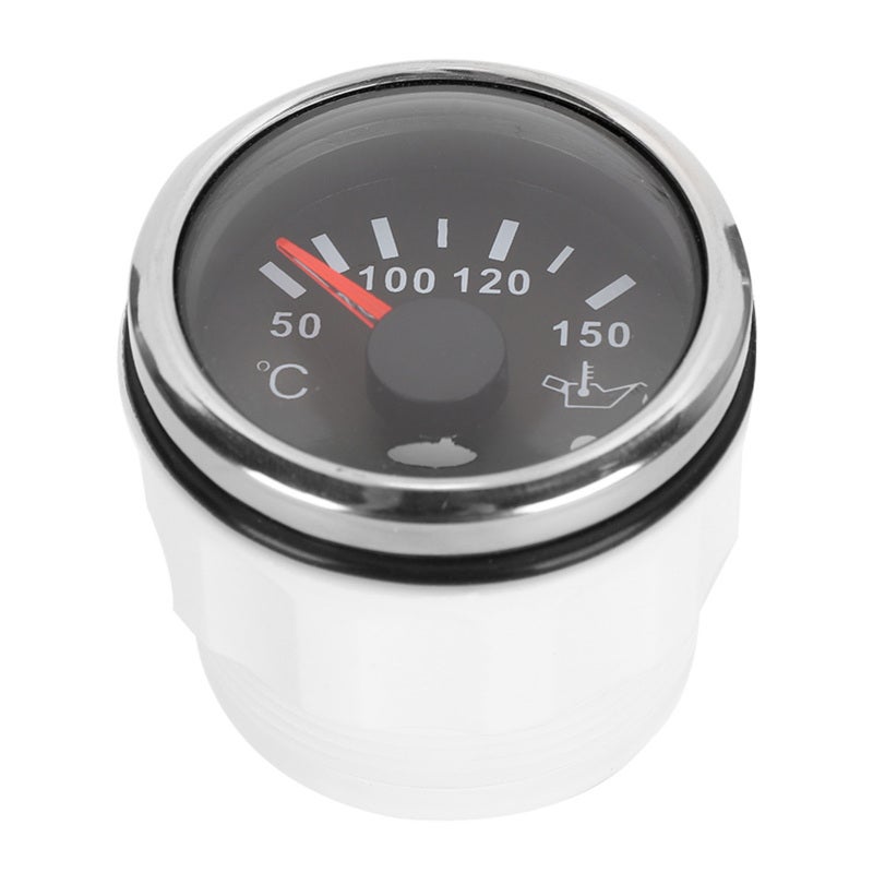 Oil Temperature Gauge 52Mm Ip67 Waterproof Anti-Fog - 316 Stainless Steel Flame Retardant Oil Temp Gauge for Universal Boat and Car - Image 3