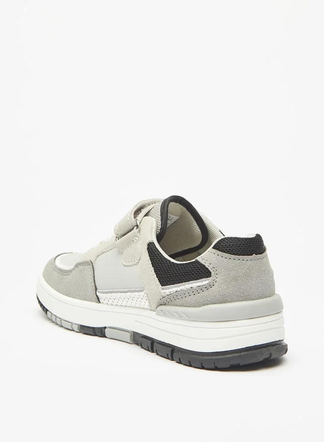 Mister Duchini Boys Panelled Sneakers with Hook and Loop Closure