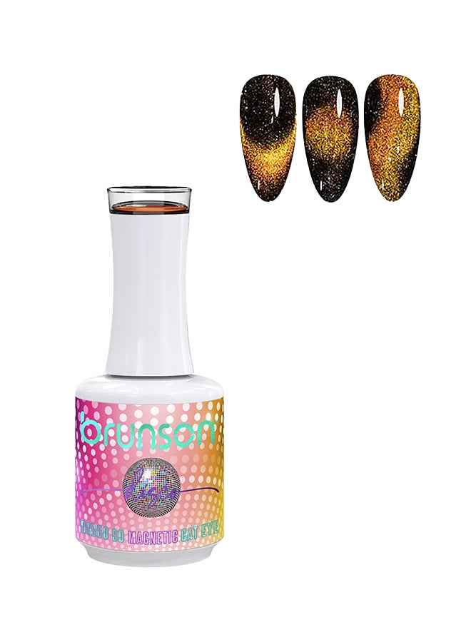 brunson Gel Polish 15ml Disco 9D Magnetic Cat Eye Gel Polish Reflective Sparkly Diamond Gel Effect French Manicure Pedicure Gel Nail Polish Salon Quality Chip Resistant Gel Nail Extensions UV Gel for Nail Art - Image 1