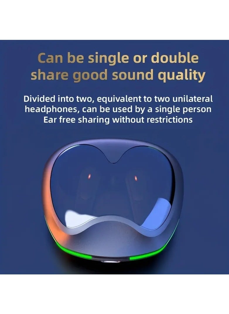 Pro60 Wireless Headphones, Wireless Headset HiFi Stereo Music Headphone With Mic Sports In Ear Earbud Super Long Battery Life For Android/IOS