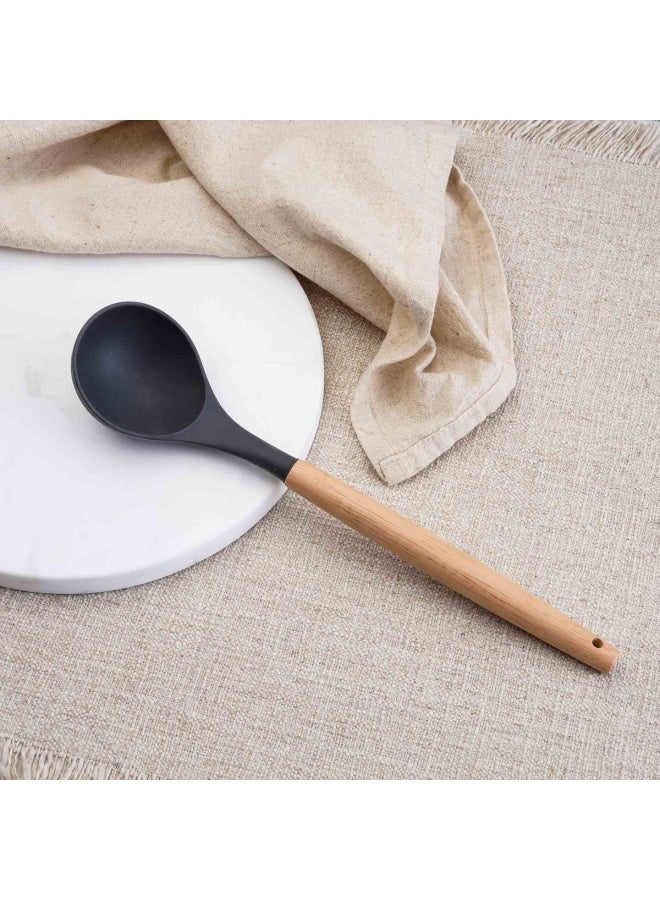 Pan Home Kiro Silicone Soup Ladle 30.5x6.8cm - Grey - Image 2