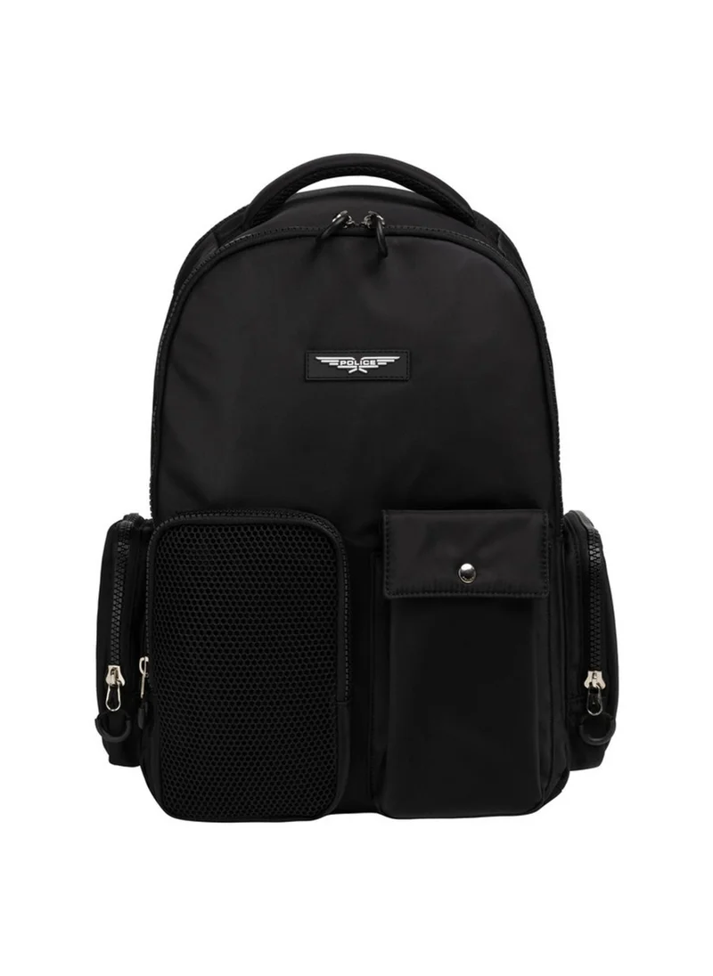 بوليس Police Men's Lewis Utility Commuter Backpack with Multi-Pocket Organisation, Urban Everyday Design & Daily Travel Utility – Black