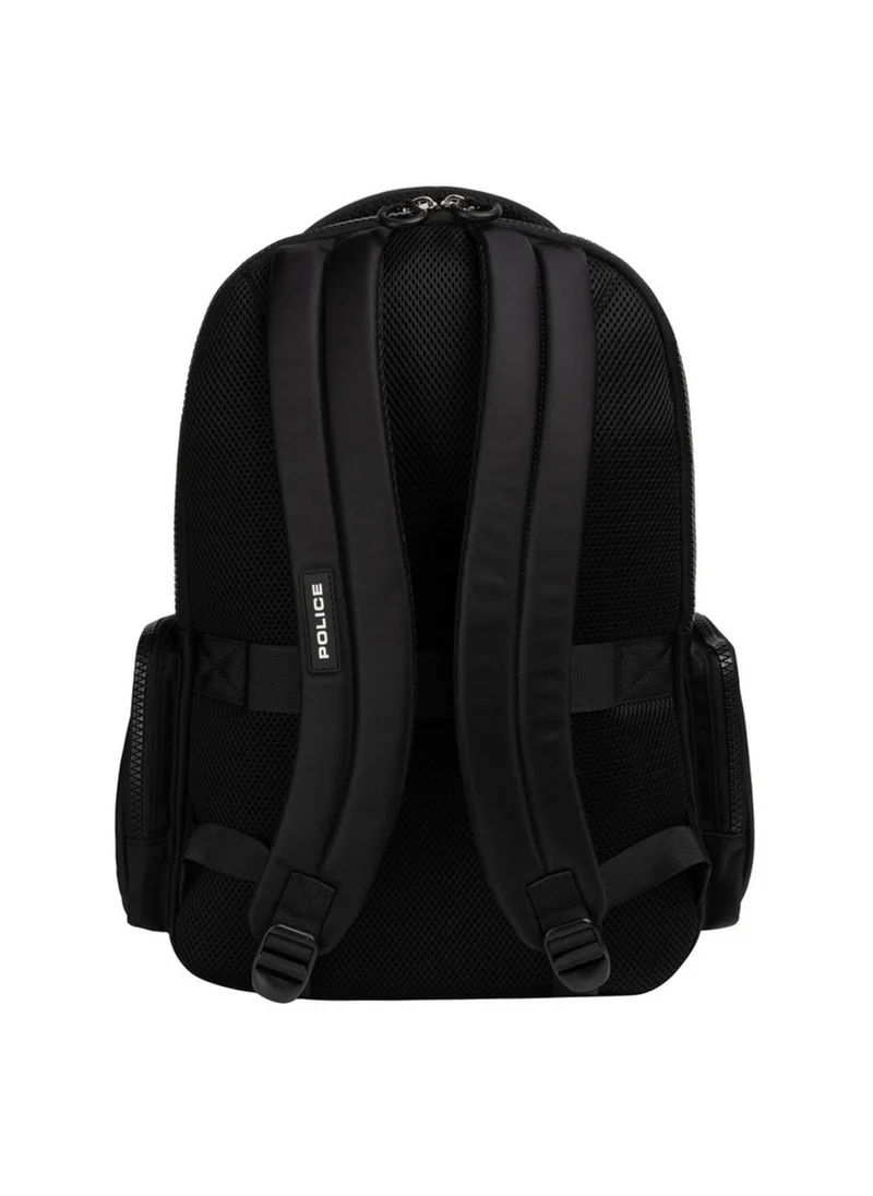 بوليس Police Men's Lewis Utility Commuter Backpack with Multi-Pocket Organisation, Urban Everyday Design & Daily Travel Utility – Black