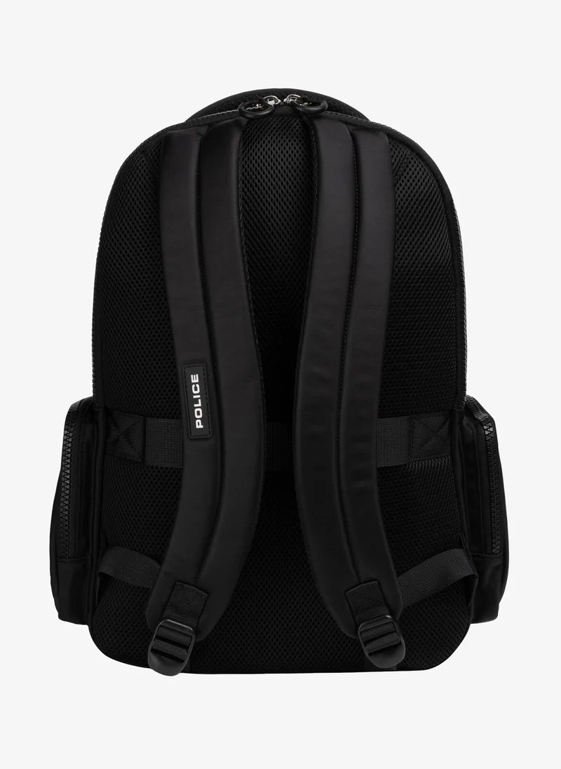 بوليس Police Men's Lewis Utility Commuter Backpack with Multi-Pocket Organisation, Urban Everyday Design & Daily Travel Utility – Black