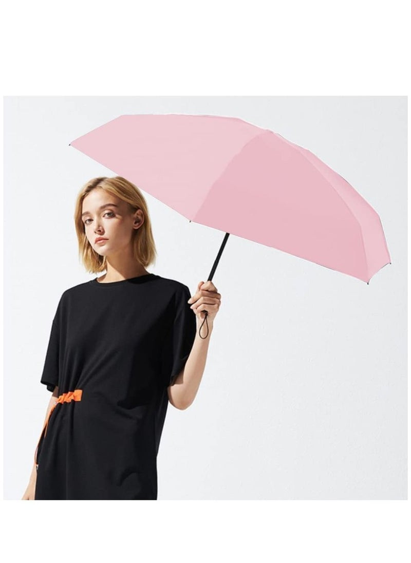Generic Umbrellas Travel Sun Rain Umbrella for Walking With Case Compact UV Umbrella for Sun and Rain Lightweight Portable Windproof Parasol Umbrella UV Protection for Women and Men  - Image 2