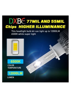 H1 100W 12.000LM SET 6500K LED Car Headlights 300% Brightness New 6500K Cool White Bulb High Beam and Low Beam Pack of 2 - pzsku/Z95095E3BC73722BEE000Z/45/_/1658560578/695c63a8-360c-4585-b370-013018ec136e