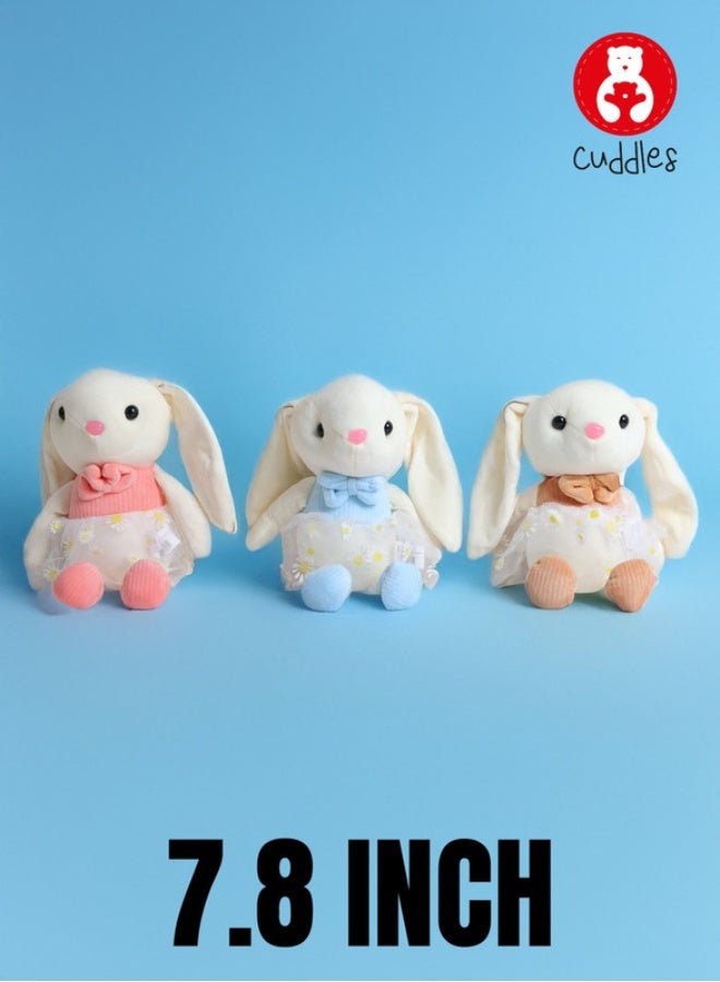 Cuddles Adorable Marshmallow Bunny Rabbit Plush Stuffed Animal Toy 20cm-Beige - Image 3