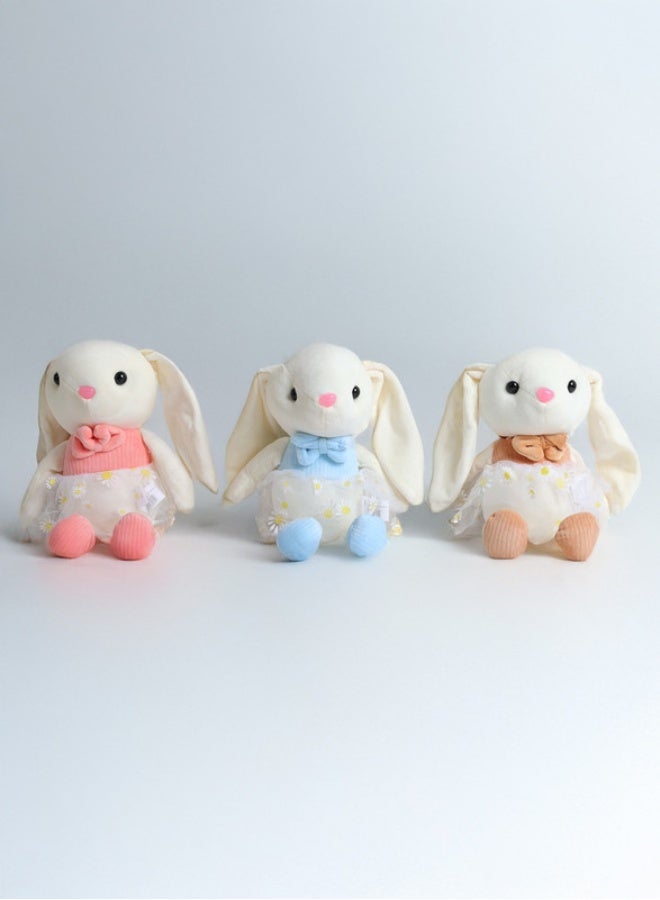 Cuddles Adorable Marshmallow Bunny Rabbit Plush Stuffed Animal Toy 20cm-Beige - Image 4