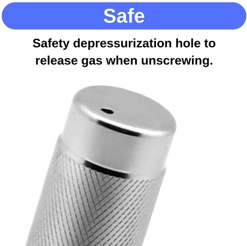 ICO Replacement Aluminum Charger Holder for Whipped Cream Dispenser, Silver - Image 5