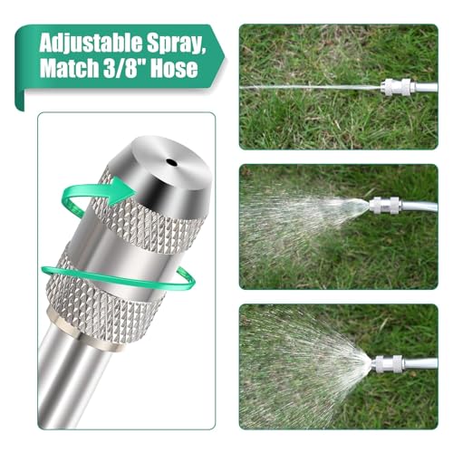 Saillong 29 Inches Sprayer Wand, Adjustable Universal Sprayer Match 3/8'' Hose, Stainless Steel Replacement Sprayer Wand with Shut off Valve(1 Pack) - Image 3