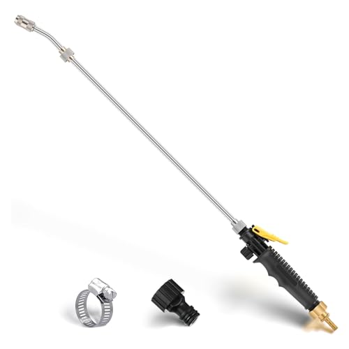 Saillong 29 Inches Sprayer Wand, Adjustable Universal Sprayer Match 3/8'' Hose, Stainless Steel Replacement Sprayer Wand with Shut off Valve(1 Pack) - Image 1