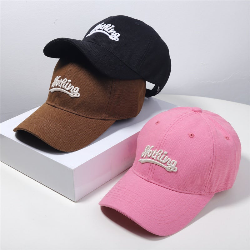 Saya Baseball Hat Men'S Korean Trendy Brand Outdoor Letters Enlarged And Deepened Wide Brim Versatile Face-Showing Small Duck Cap For Women - Image 3