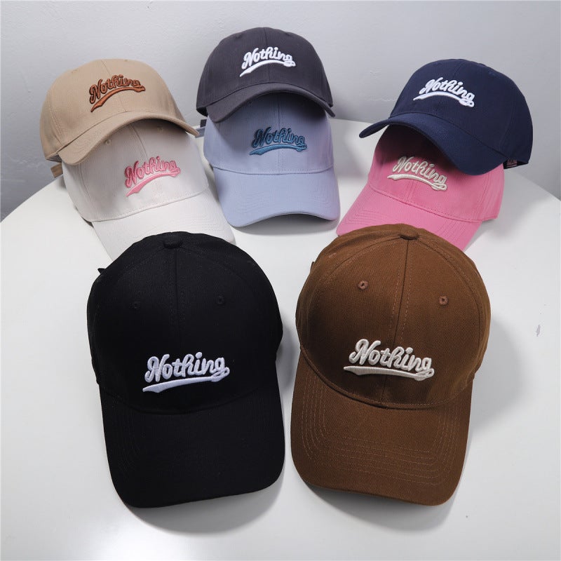 Saya Baseball Hat Men'S Korean Trendy Brand Outdoor Letters Enlarged And Deepened Wide Brim Versatile Face-Showing Small Duck Cap For Women - Image 2