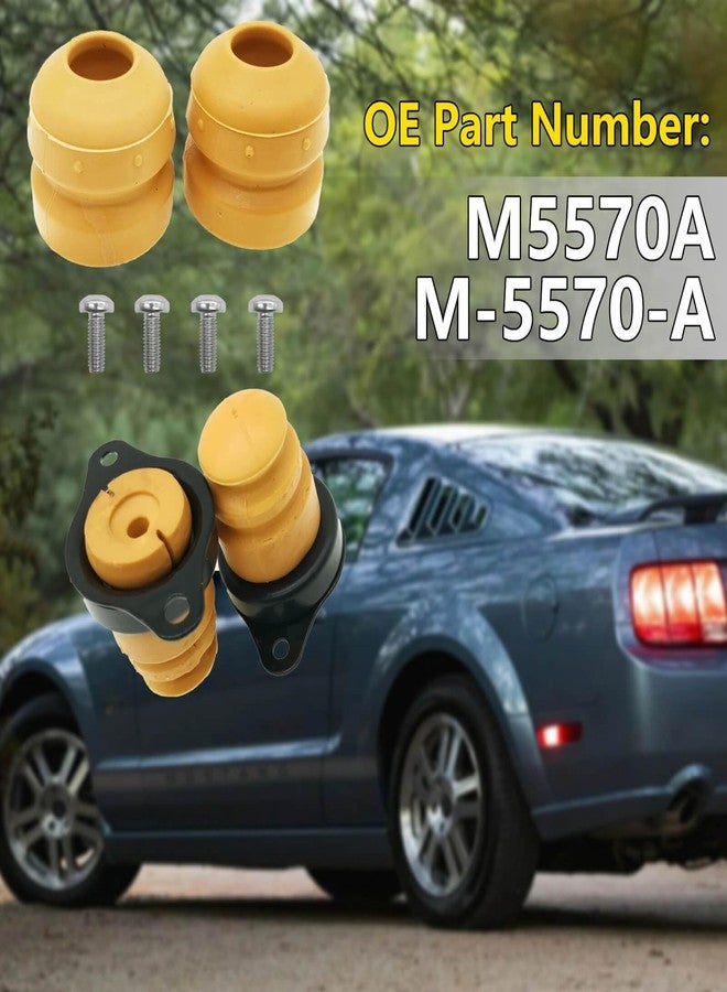 BSNOVT Jounce Bumper Kit Fits for Ford MUSTANG 2005-2012, Front and Rear Jounce Shock Bump Stops Axle Replace M-5570-A M5570A - Image 2