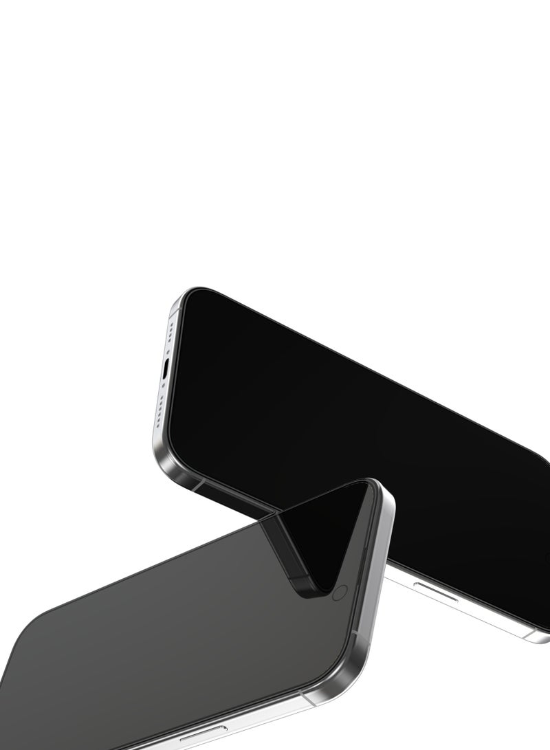 ديفيا حماية شاشة  ايفون 14برولقافه من ديفيا يضمن لك حماية الشاشة من الخدوش والصدمات مع الحفاظ على الخصوصية ذات الحافة الناعمة والزجاج المقسّى مرتين - Image 3