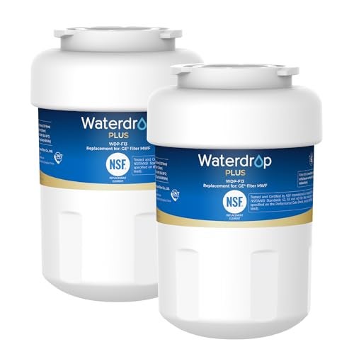 Waterdrop Plus WDP-F13 𝐑𝐞𝐝𝐮𝐜𝐞 𝐏𝐅𝐀𝐒 Replacement for GE® MWF®, HDX FMG-1, MWFP, MWFA, RWF1060, Kenmore® 469991 Refrigerator Water Filter, 2 Pack (Package May Vary) - Image 1