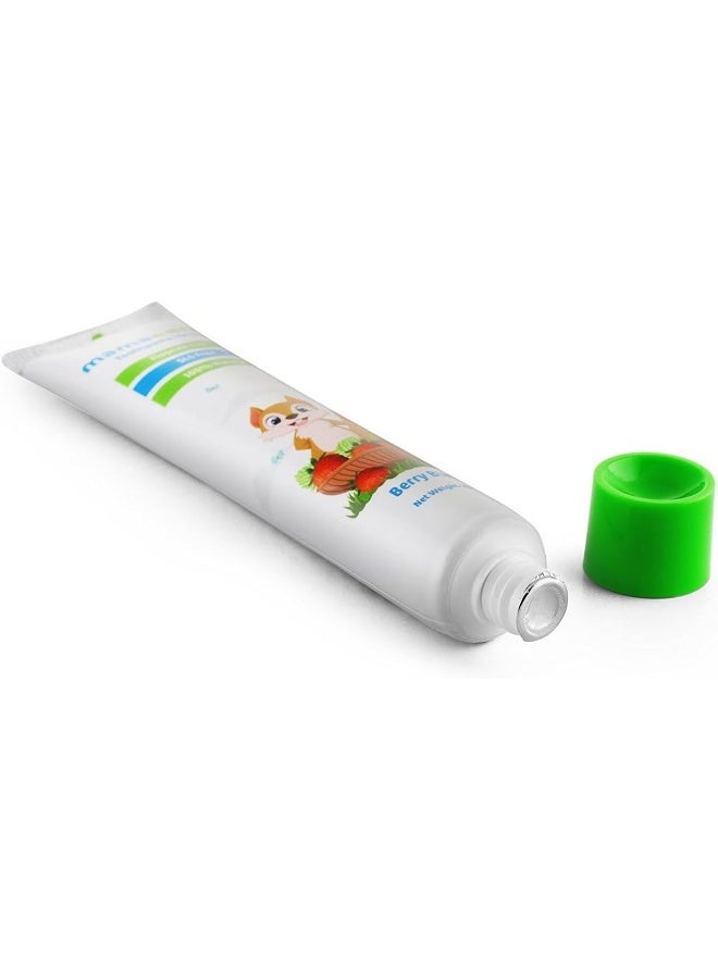 Mamaearth 100 Percent Natural Berry Blast Kids Toothpaste 50G X 2Pcs - Image 5
