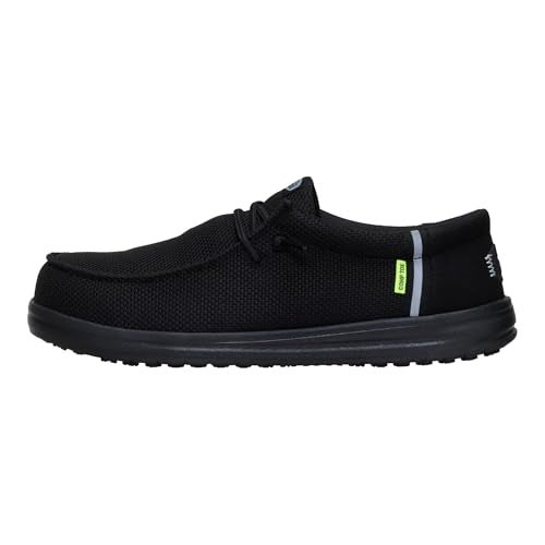 HEYDUDE Wally Work Comp Toe - Black/Black - Image 1