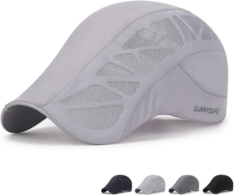 JDLYEVER Baseball Cap Duckbill Brim Lightweight Sun Protection Unisex Breathable Mesh Peaked Cap Outdoor Travel Sunshade Forward Hat Casual Sunscreen Quick-Drying Adjustable Back Buckle - Image 1