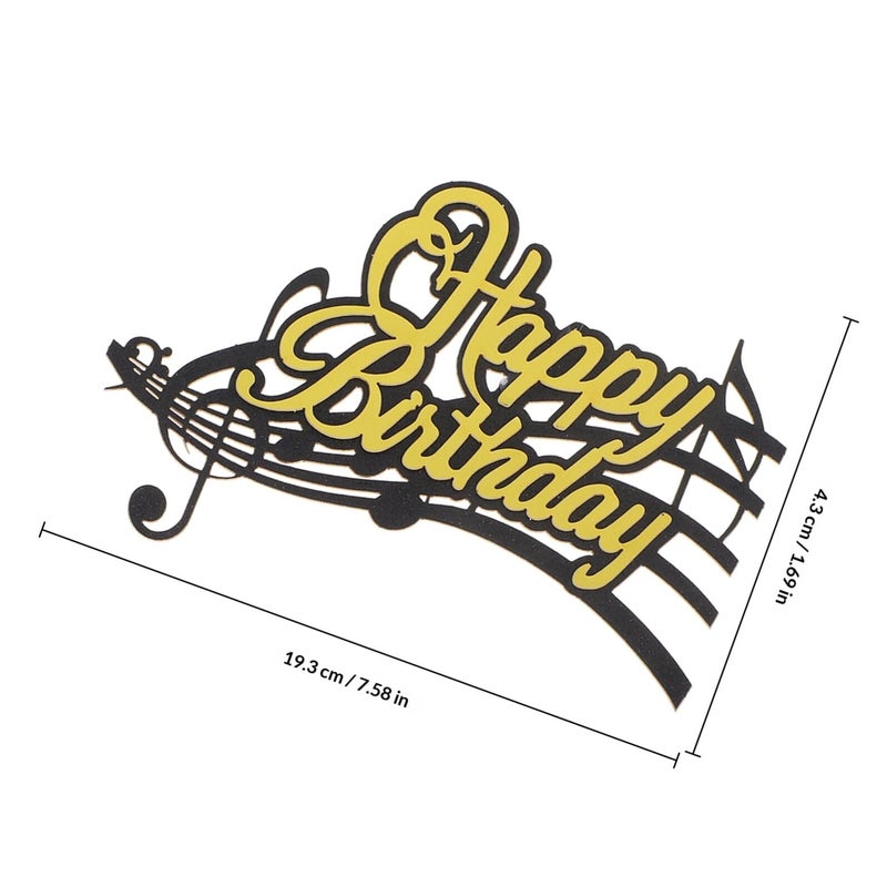 Music Note Cake Toppers And Cupcake Picks 24pcs Set For Birthday Party Decorations - Image 3