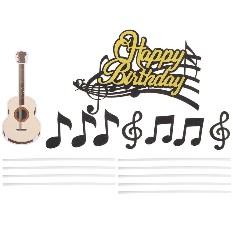 Music Note Cake Toppers And Cupcake Picks 24pcs Set For Birthday Party Decorations - Image 2