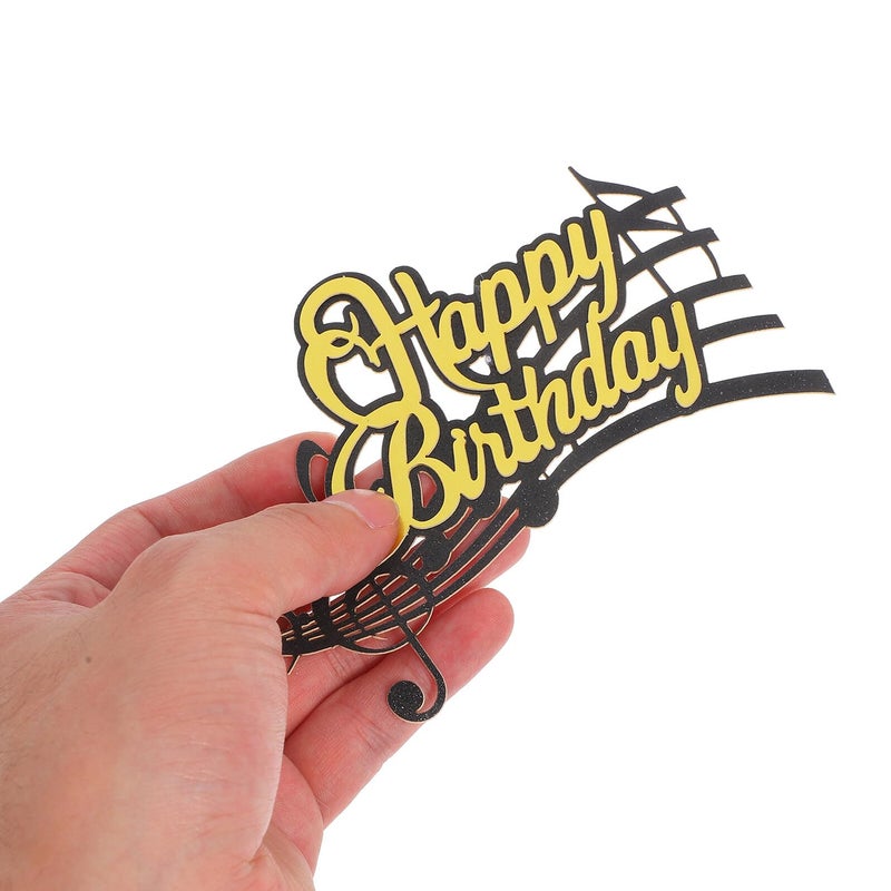 Music Note Cake Toppers And Cupcake Picks 24pcs Set For Birthday Party Decorations - Image 4
