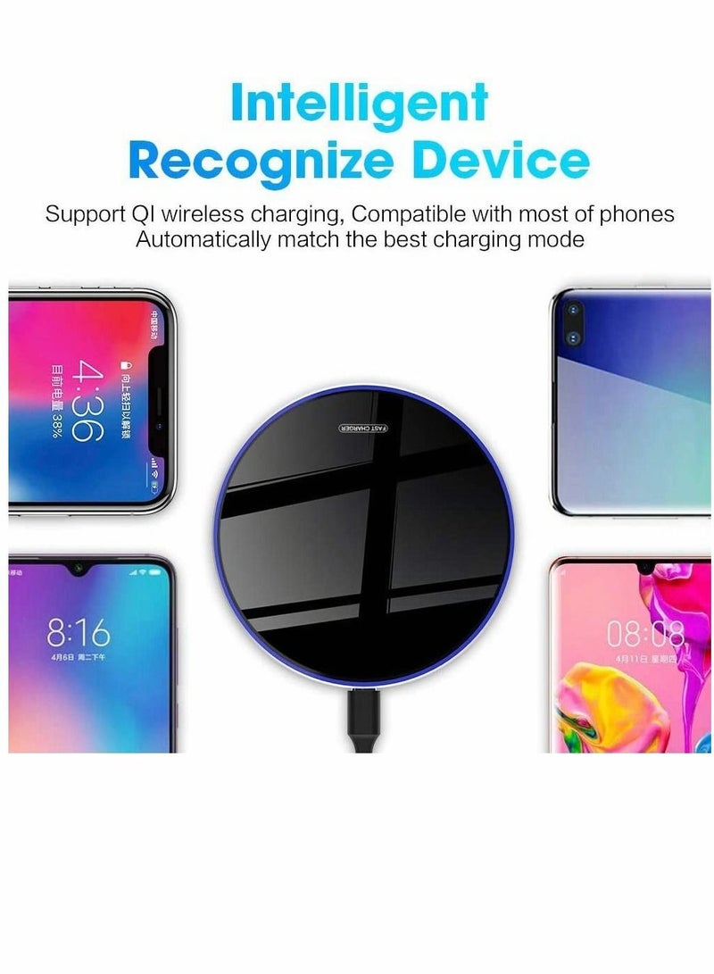Captaintech 20W Max Fast Wireless Charging Pad Qi Certified for iPhone 13/12/SE/11/X Pro/2 15W Charge Mats S22/S21/S20/Note 20/10 Galaxy Buds/Buds+ - Image 5